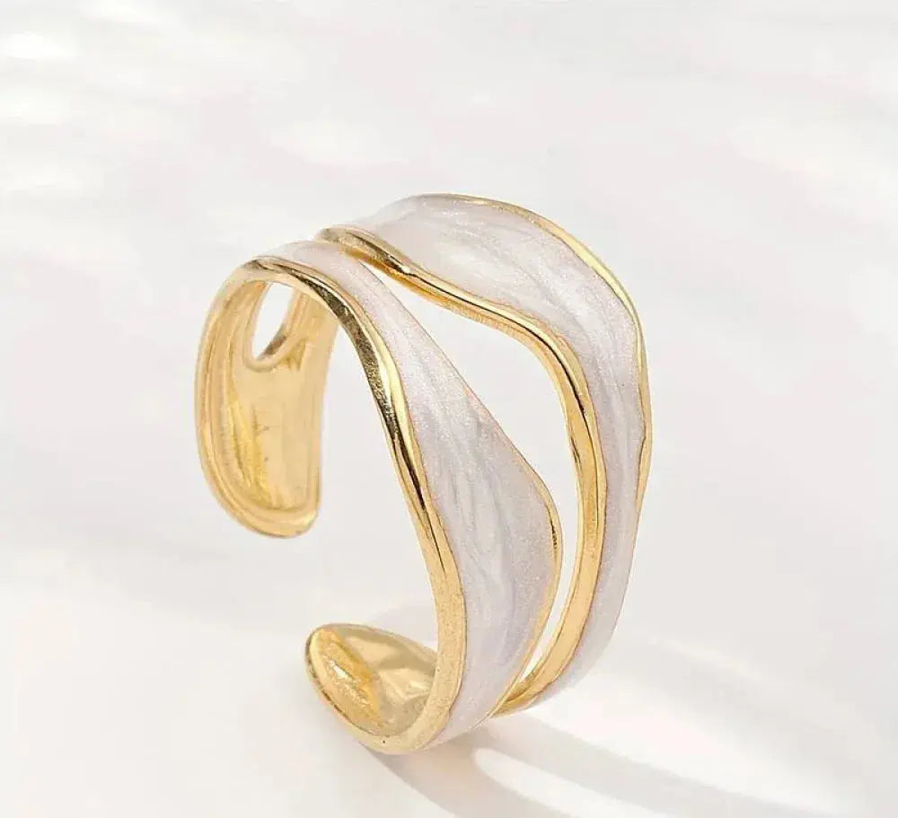 ヴィンテージホワイトゴールドリング